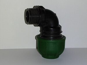 PE Winkel 90° mit Außengewinde / Brauchwasser / bis 10 bar