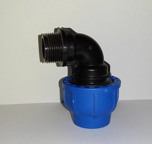 PE Winkel 90° mit Außengewinde / Trinkwasser / bis 16 bar