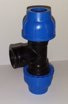 PE T-Stück mit Innengewinde / Trinkwasser / bis 16 bar